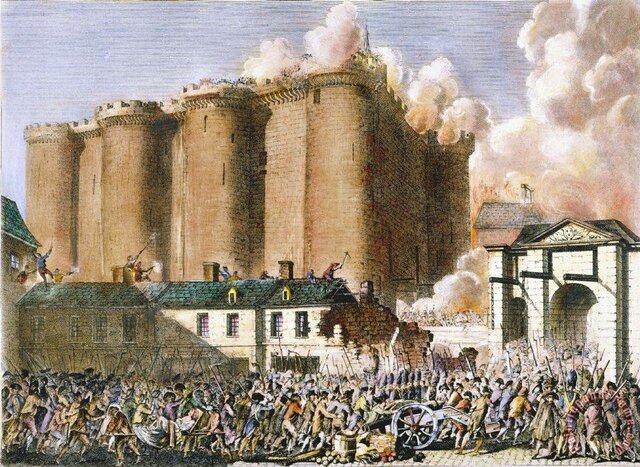 French Revolution. The village occupies the Bastille.