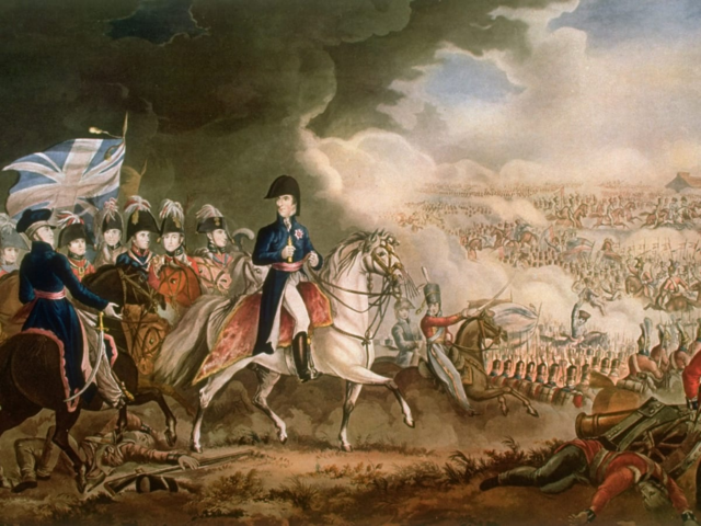 The defeat of Waterloo marks the end of Napoleon's military power