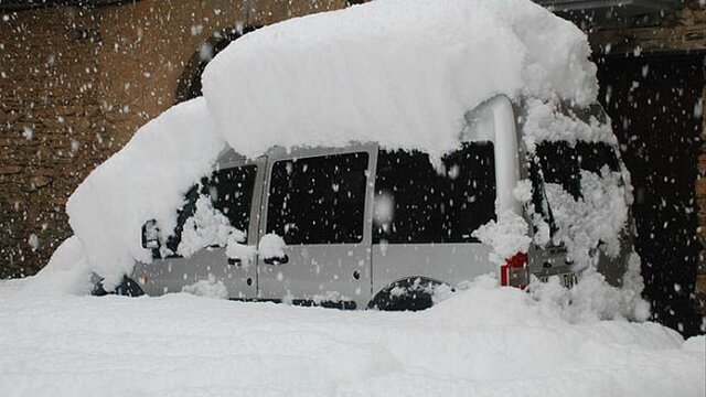 Gran nevada a la Cerdanya. No podem tornar a Barcelona