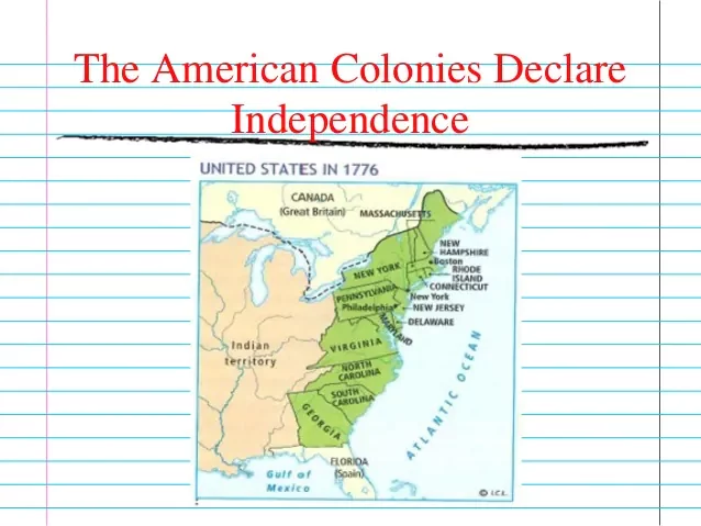 The United States of America becomes independent from England