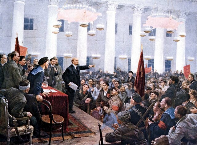 The Russian Revolution establishes a socialist regime (USSR)