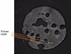 Advances in residue detection - technology developed at Aerospace Corporation in the US to detect gunshot residue.