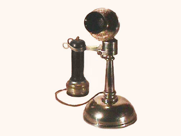This telephone was nicknamed the "oil cans" because of its unique shape.