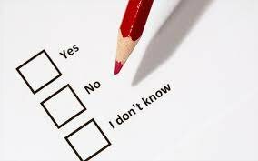 My first ever test in school.