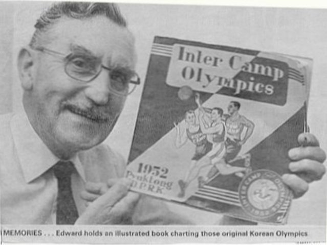 Communist hold "1952 Olympics" at Camp 5, Pyuktong