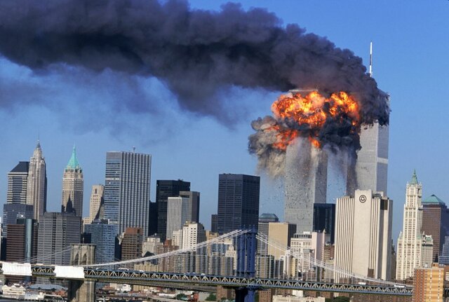 Attack on the Twin Towers in New York