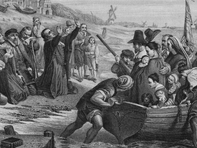 Pilgrims came to America