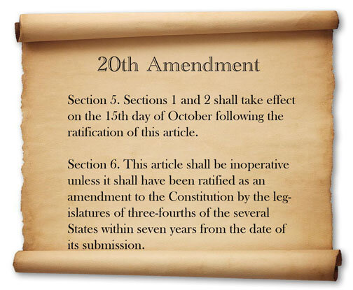 20'th Amendment