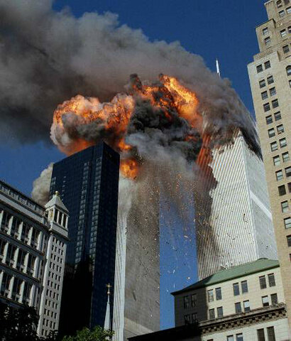 Attack on the Twin Towers in New York