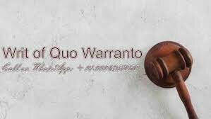 Estados Unidos de America.- QUO WARRANTO.
