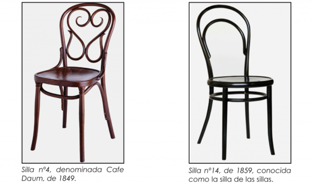 Michael Thonet presentó sus muebles en una exposición