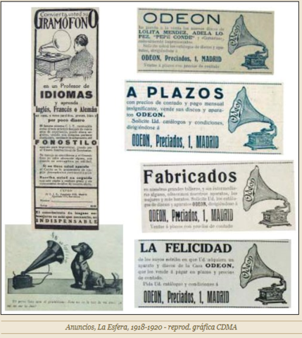 GRAMÓFONO - Registro mecánico