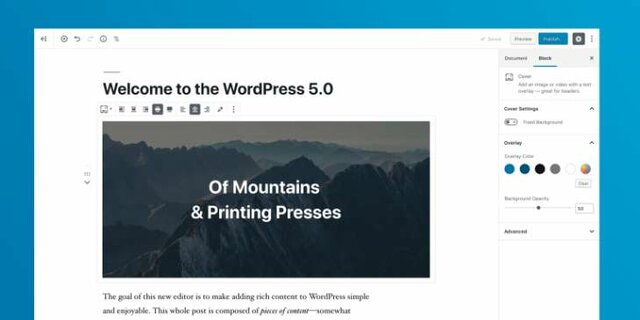 v 5.0 de WordPress