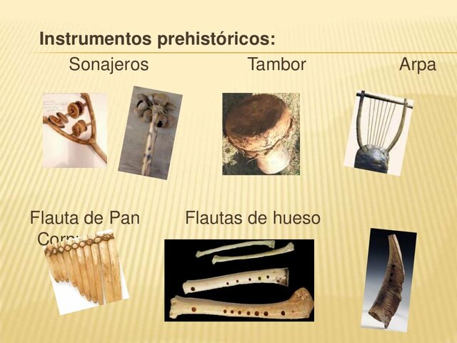 Principales instrumentos musicales.