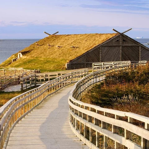 Arrivée des Vikings à l'anse au Meadows