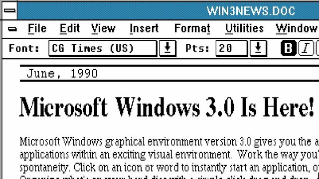 Windows 3.0