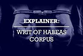 Writ of Habeas corpus