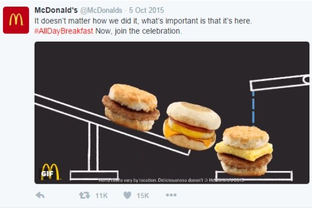 PRWeek campaña del año 2017 "McDonald’s: All Day Breakfast"