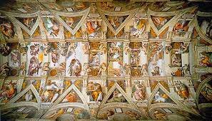 1508 michel-ange entreprend la réalisation de la fresque de la chapelle sixtine