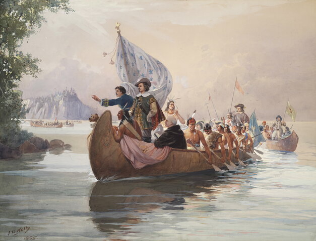 Samuel de Champlain establishes Quebec