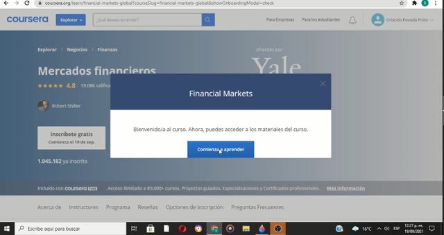 Inscripción Curso Orlando Poveda Pindo