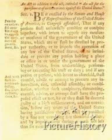 Sedition Act is signed