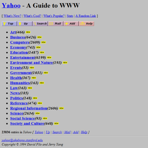 La création de Yahoo