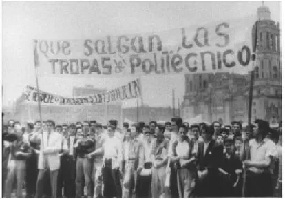 Huelga estudiantil en el Politécnico