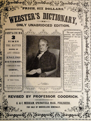 Noah Webster publishes the first dictionary