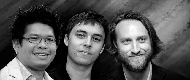 Chad Hurley, Steve Chen y Jawed Karim (2005)