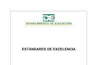 Estándares de Excelencia Programa de Ciencias