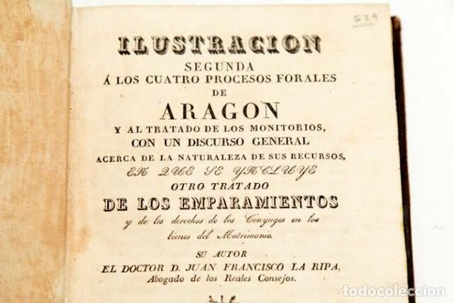 ESPAÑA: PROCESOS FORALES DE ARAGÓN
