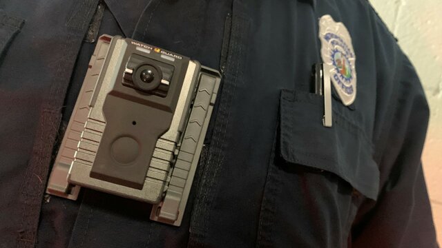Police Officers Equipped with Body Cameras