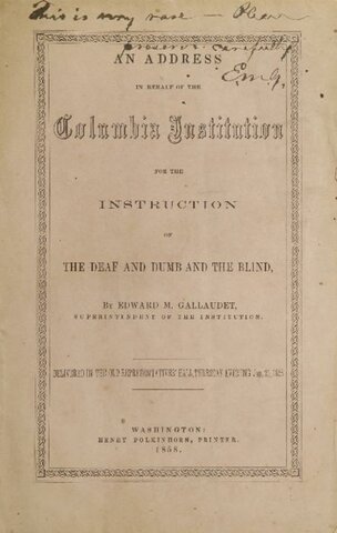 Columbia Institution for the Instruction of the Deaf and Dumb and the Blind