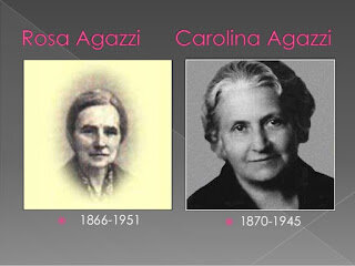Hermanas Agazzi (Rosa (1866-1951) y Carolina (1870-1945)