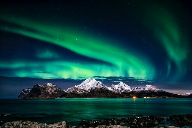 Vaig veure una aurora boreal a Noruega