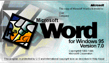 Microsoft office 95 (7.0)
