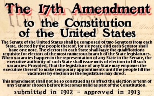 The 17th Amendment is Passed