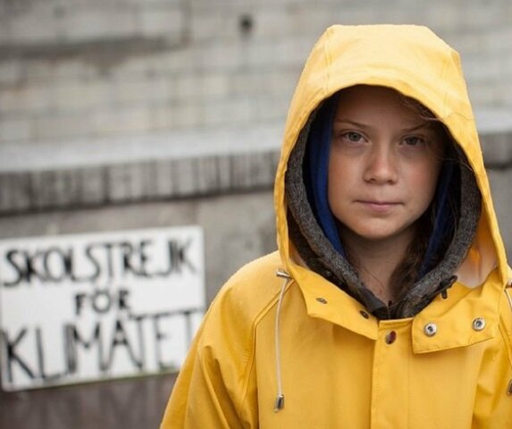 Greta Thunberg comença a protestar pel canvi climàtic (climàtic)
