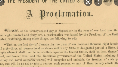 Emancipation proclamation