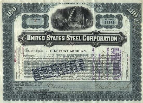 J.P. Morgan Founds U.S. Steel