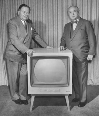 first colour tv