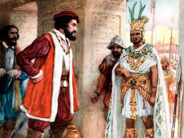 Cortez conquers Aztecs