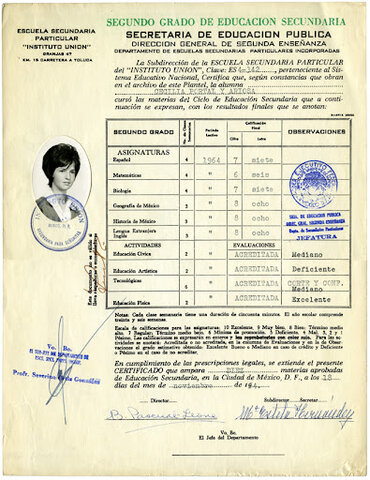 CERTIFICADO DE SECUNDARIA.