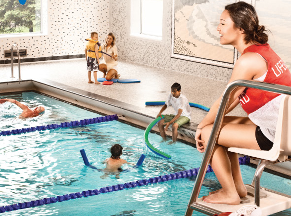 Got my first job as a swim instructor!