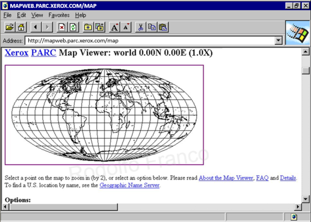 Junio de 1993: primer mapa interactivo basado en la web