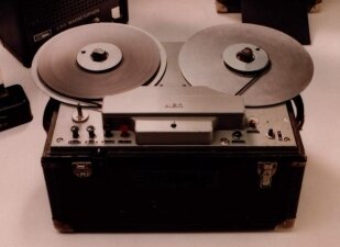 El sonido se graba en una cinta magnética