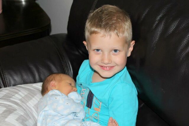 My brother Kyle was born