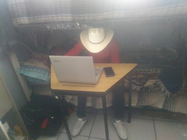 Aquí sigo, y la escuela en linea también...