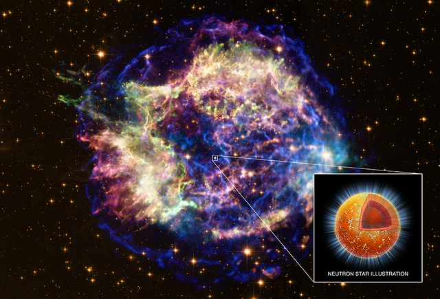 Son detectados neutrinos y rayos gamma desde una supernova